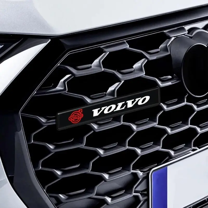 Volvo LED Front Grille Logo Light, Car Logo Light, R-Design Sport Edition, Compatible with S80l/s60l/v40/xc60/v60/xc90, Enhance Vehicle Sports Style