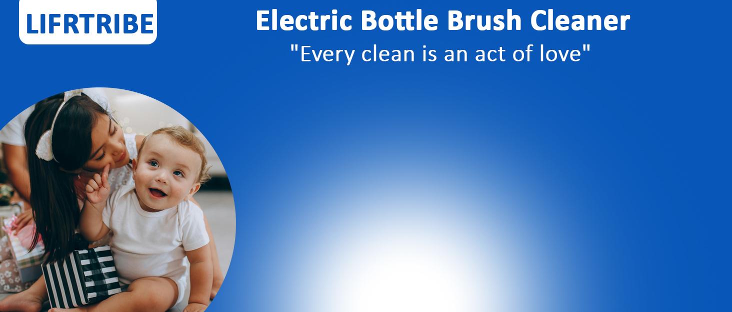 Electric Bottle Brush Cleaner, Electric Baby Bottle Brush Set Including Waterproof Bottle Cleaner, Nipple Brush, Straw Cleaner, Mixer, Bottle Drying Rack, Rechargeable,Two Cleaning Modes Electric Bottle Brush Cleaner, Electric Baby Bottle Brush Set Including Waterproof Bottle Cleaner, Nipple Brush, Straw Cleaner, Mixer, Bottle Drying Rack, Rechargeable,Two Cleaning Modes