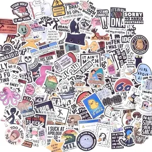 130-Piece Funny Meme Waterproof Durable Vinyl Decals, Adult Prank Sticker Pack for Laptops, Water Bottles, Waterproof Durable Sticker