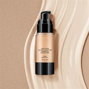 Matte Flawless Liquid Foundation with Full Coverage Concealer - Waterproof Moisturizer Makeup Cosmetic Moisture Hydrate Hydrating Moisturizing