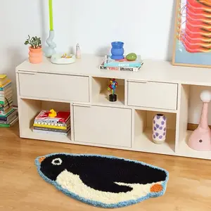 Cartoon Animal Super Soft Rug for Kids - Non-Slip, Water-Absorbent Multi-Functional Household Textile Carpet for Bedroom, Water Absorbent Rug