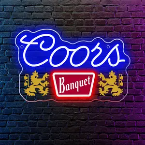 1pc Coors Banquet neon sign, Coors Banquet sign, Coors lover gift, Beer neon sign, Bar neon sign, Coors Banquet art decor, Led Neon Lights, Neon Accent Lights