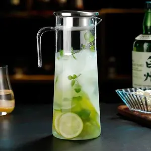 1pc of juice pot acrylic cold water pot, high grain resistant tea pot, cold water pot, commercial  beverage, Iced Tea Pitcher