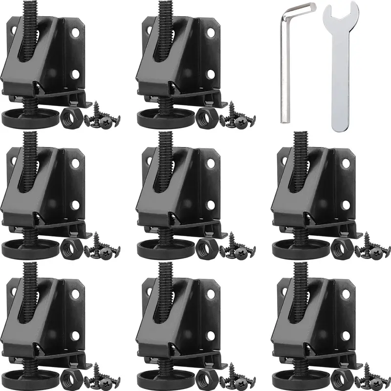 Anwenk 8P Leveling Feet Heavy Duty Furniture Levelers Adjustable Table Leg Leveler w/Lock Nuts for Furniture,Table, Cabinets, Workbench,Shelving Units and More