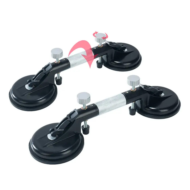Adjustable Granite Seam Setter with 8MM Anti-Slip Grip Suction Cup - All-Metal 3-in-1 Tool for Lifting Slabs, Tightening Seams, Leveling Height - Lifts Stones on Smooth Surfaces - Factory Direct, 3-In-1 Function