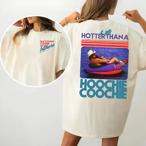 Hotter Than A Hoochie Coochie Two Sides Tshirt, Chattahoochee Jackson Country Song, Hot Summer Shirt, Unisex Sweater Pullover Tee Womenswear Tops
