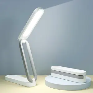 LED Desk Lamp for Office Home & Battery Operated Lamp Rechargeable Lamp Foldable & Portable Light, LED Desk Light Strip, Brightness Dimmable, Wireless