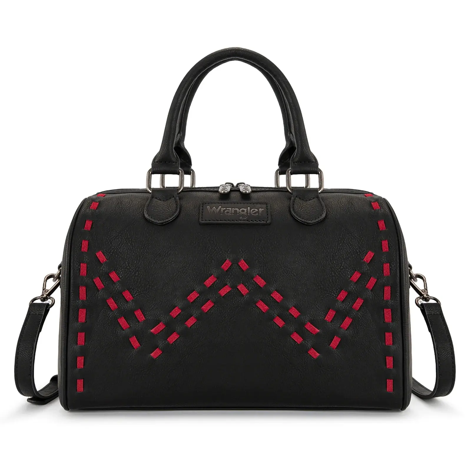 Wrangler Heritage Stitch Barrel Satchel