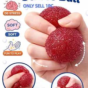 Realistic Bayberry Squeeze Toy — a lifelike fruit stress ball with an ultra-soft, stretchy, and squishy texture. Designed for anxiety relief, it’s perfect for desks, classrooms, and travel, and works as a fun icebreaker for social gatherings.
