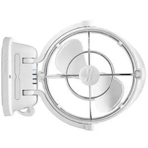 Caframo 7010CAWBX 12-24V Multi-Position Sirocco II Cabin Gimba Fan - White