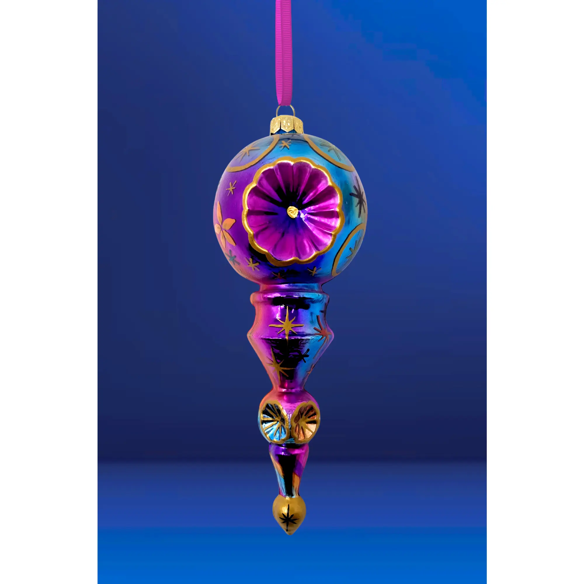 Stardust Komet Glass Christmas Ornament