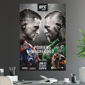 UFC 264 Conor McGregor Vs Dustin Poirier 2 Rematch Lightweight Championship Title Fight Poster Decor Photo vintage  collectibles prints for your wall UnFramed Glossy