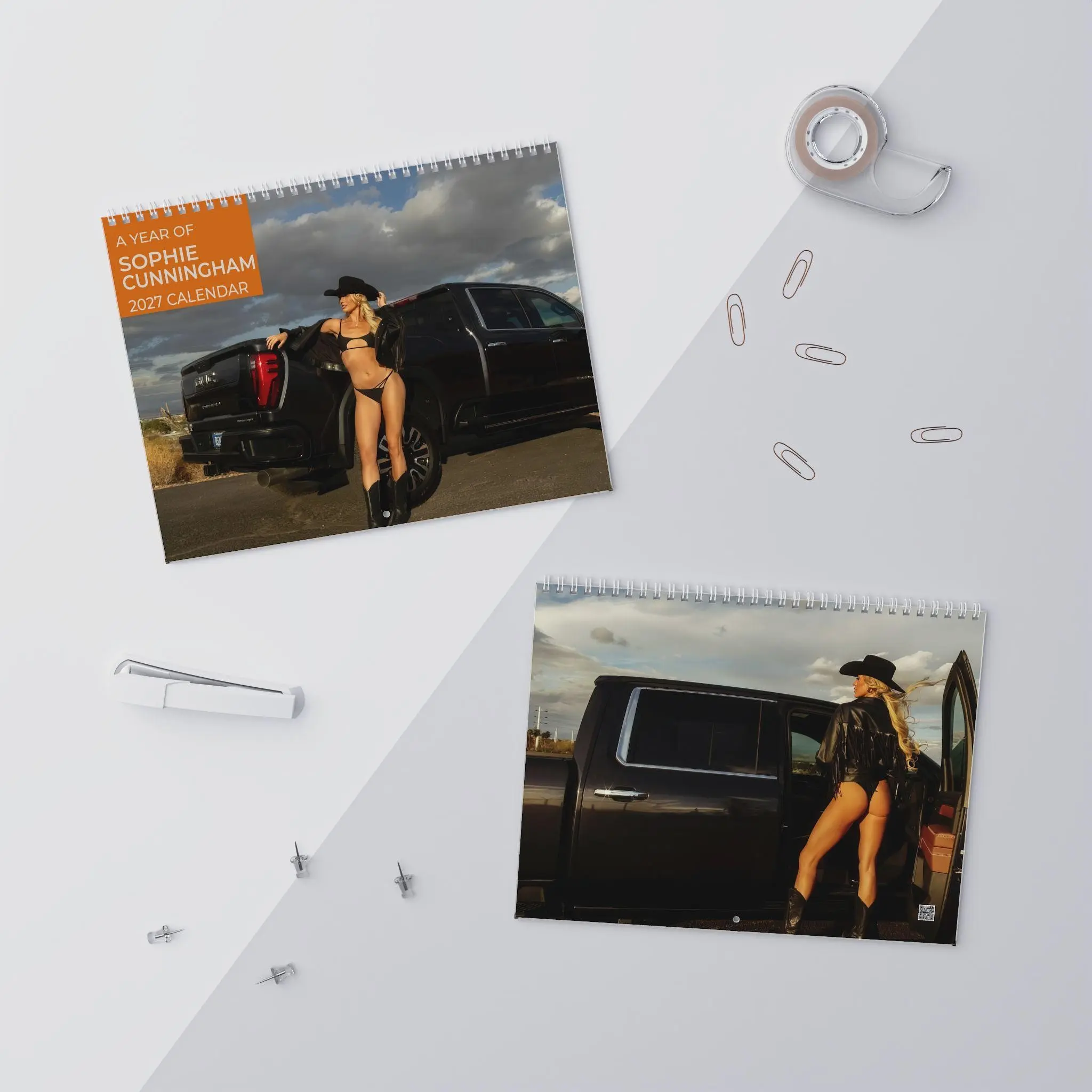Sophie Calendar 2027 Vertical Monthly Calendar Minimalist Design