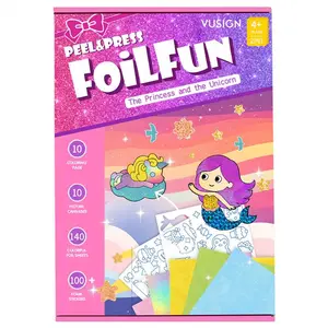 FINENOLO Foil Art Kit for Kids - Arts & Crafts Supplies, Foil Fun, Mess Free Coloring, Foil Foam Stickers, Creative Travel Toys, Birthday Gifts for Boys & Girls Ages 4 and Up TikTokShopBlackFriday
