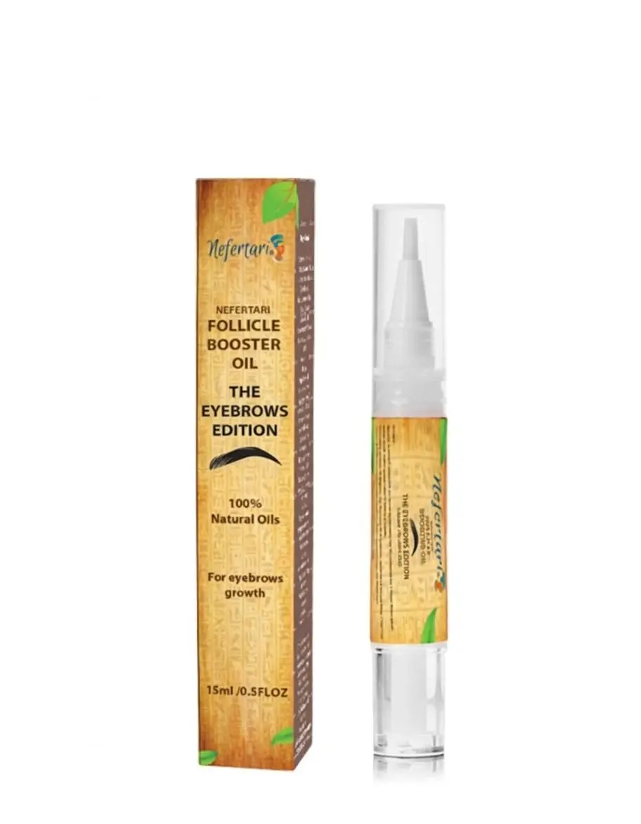 Nefertari Eyebrow Growth Serum: Eyebrow Oil to Grow Brows with Advanced Formula to Boost Longer Fuller and Thicker Natural-Looking Brows – Vegan, Cruelty-Free 15 mL triple Size