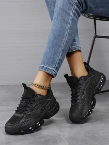New Women's Casual Sports Shoes Comfortable Thick Sole Height Increasing Outdoor Travel Training Mesh Shoes Athletic Sneakers