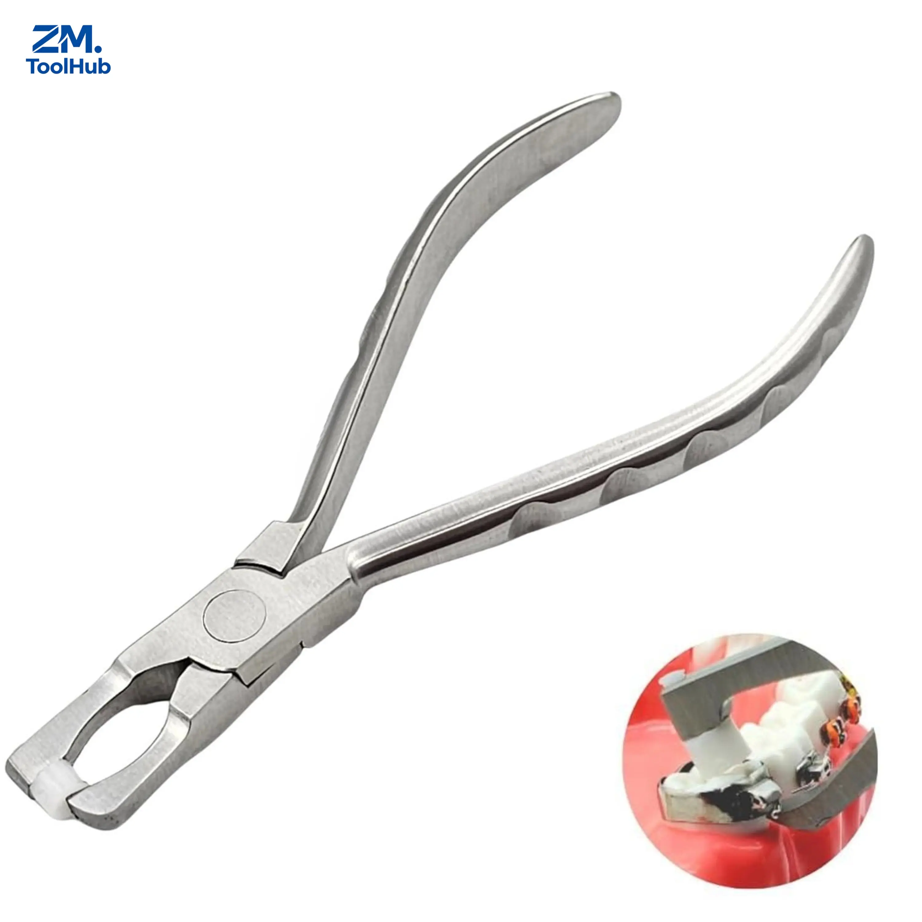 Stainless Steel Autoclavable Molar Band Remover Pliers, Professional Orthodontic Tool for Dental Braces Band Removal