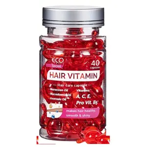 Hair Vitamin Serum Capsules, Infused with Moroccan & Avocado Oil, Deep Nourishing, Moisturizing, Repair Dry & Damaged Curls, Daily Styling & Nightly Hair Care
