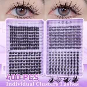 Ultra-Soft Cluster False Lashes, Eyelashes, Natural Dense Style, Suitable for All Eye Shapes, Daily Wear & Party, Ultra-Thin Design