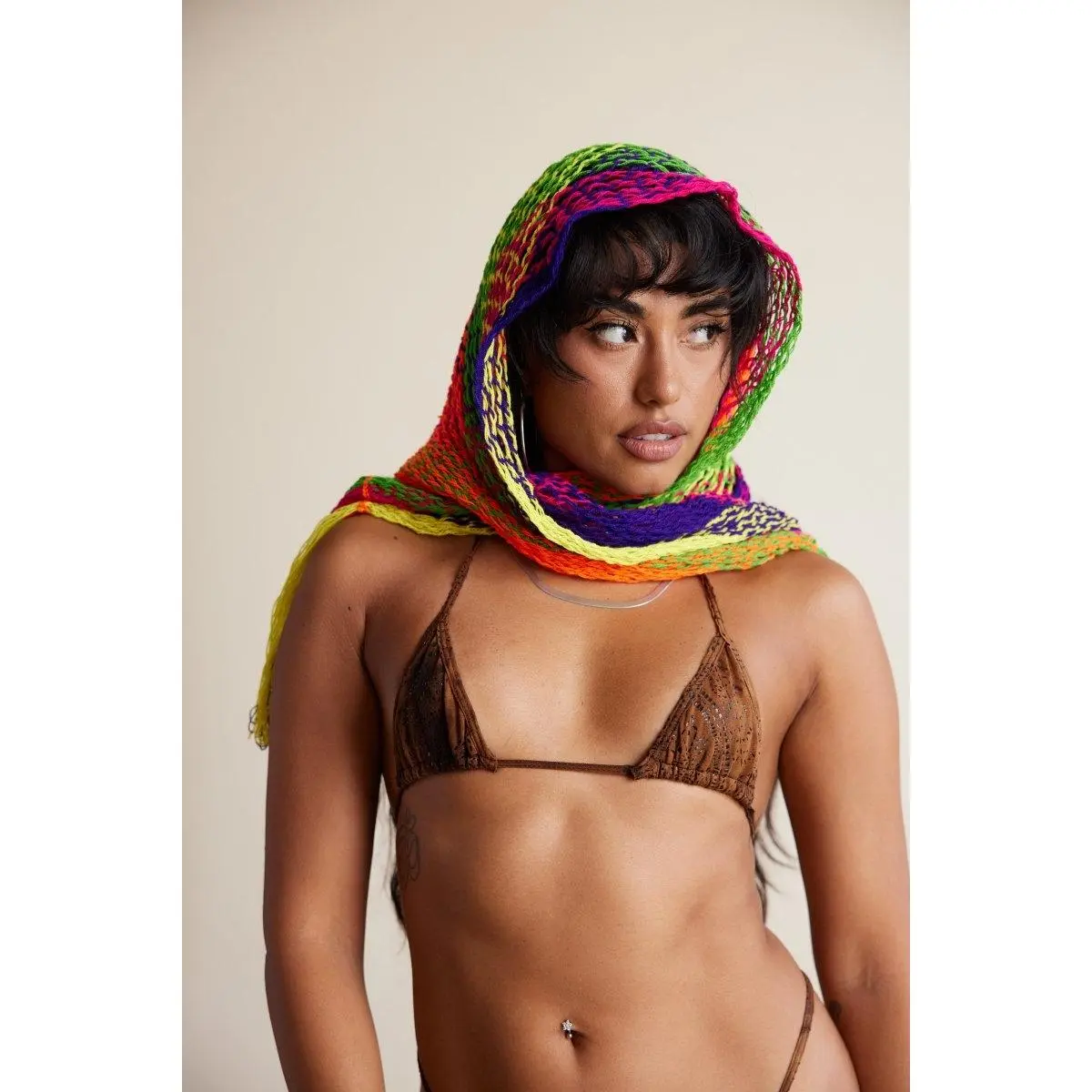 Rainbow Crochet Scarf