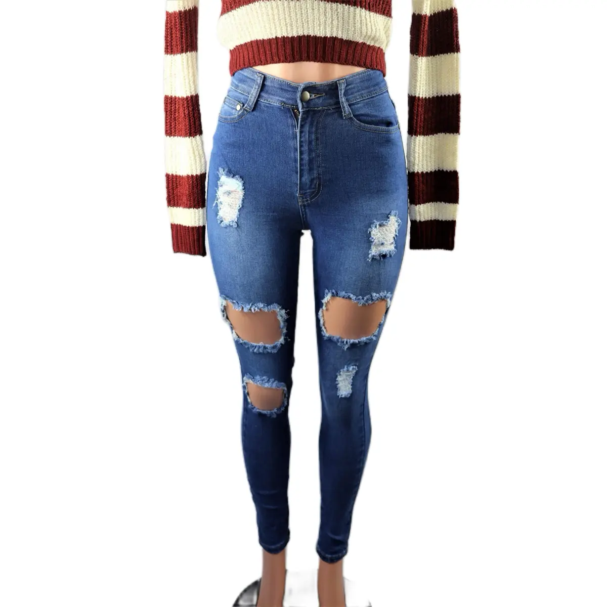 Women's High Waist George Pants - Final Sale - Comfortable Jean Skinny