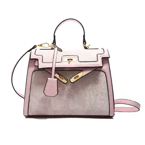 New Fashion Niche Design Women's Handbag Embroidered Kelly Bag Versatile High-end Feel Single Shoulder Crossbody Bag in Red