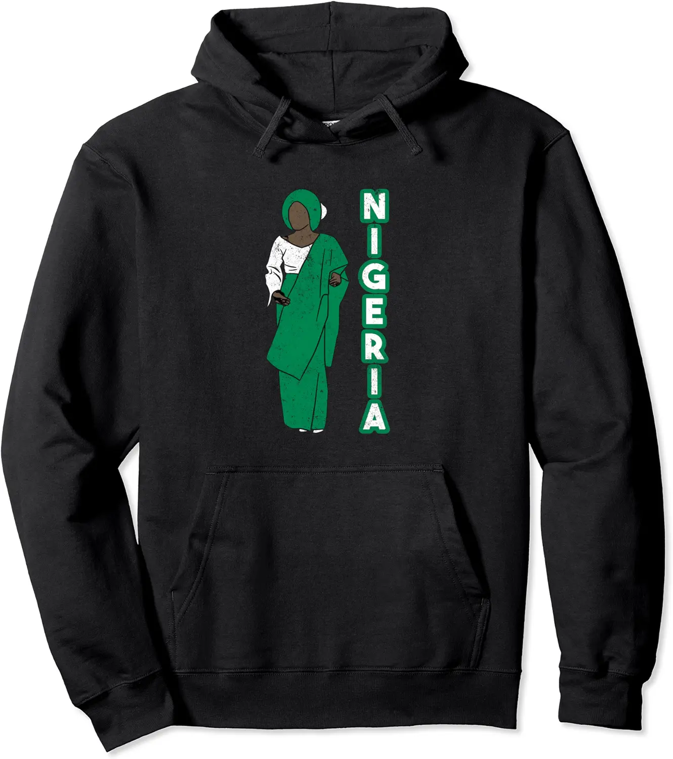 Nigeria Nigerian West Africa Proud Princess Queen Girl Woman Pullover Hoodie - Abigaillou Shop 29B0BVD965WS
