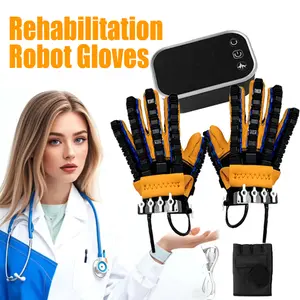 Mirror Training Robot Glove for Hand Rehabilitation, Smart Fitness Equipment with Extended Wrist Strap, Suitable for Right or Left Hand Functional Disorders, Hand Rehabilitation Glove, Hand Grip Surface, Hand Grip Strengthener, Assists in Stroke Recovery