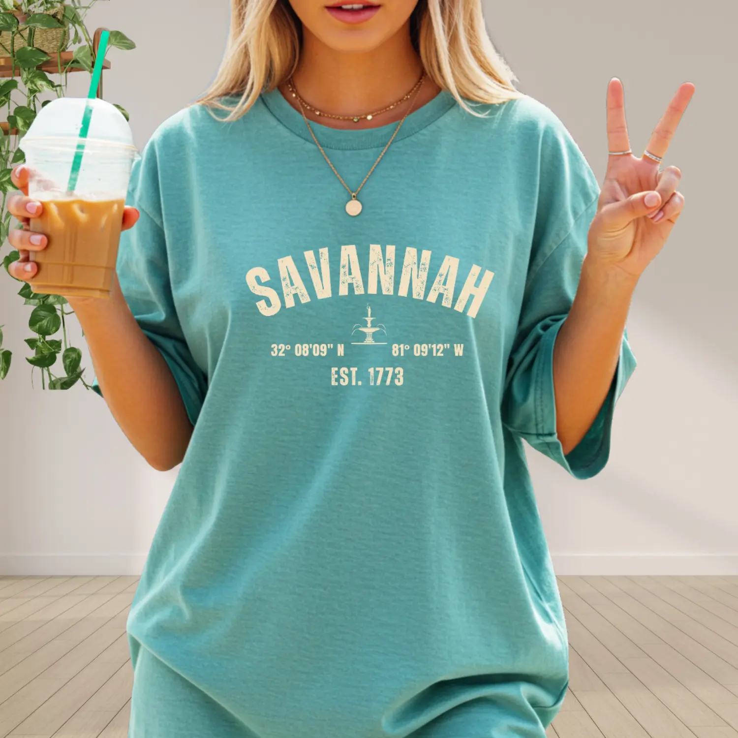 Savannah Georgia Comfort Colors Shirt | Coastal Southern Tee | Vintage Savannah GA Shirt