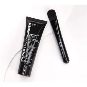 QVC Peter Thomas Roth Instant FIRMx Eye Treatment - 1-oz, Cleansing Whitening Powder, Upward Stroke Applicator Brush, with Gift Bag