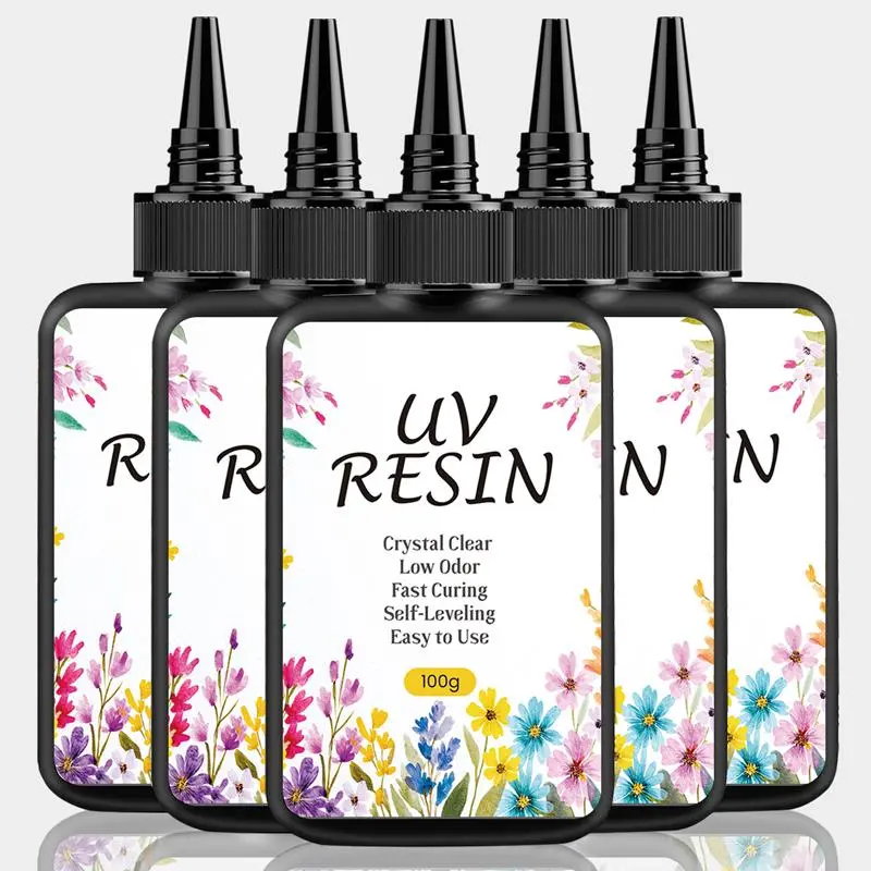 High Viscosity UV Resin – Crystal Clear, Low Odor, Yellowing Resistant & Low Shrinkage – Perfect for 3D Keychains, Decorative Ornaments, LED Encapsulation & Professional Manufacturing – KHKD Resin