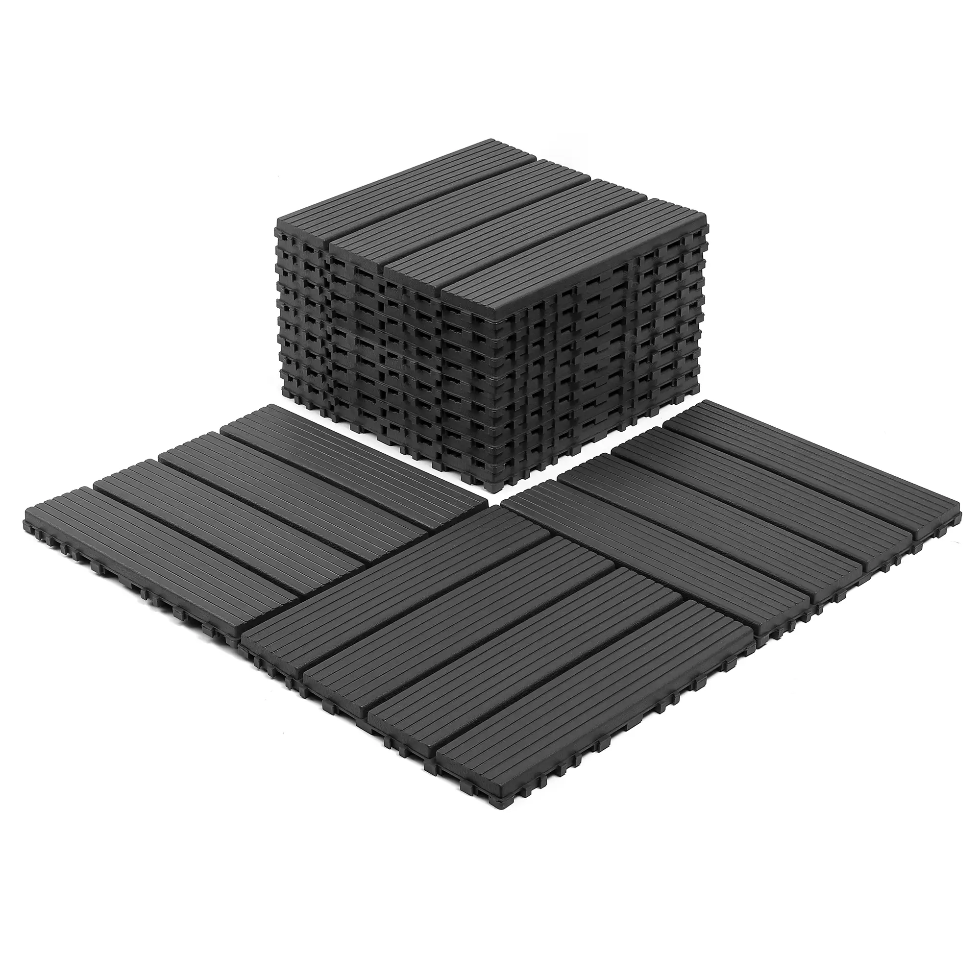 44 Pcs Interlocking Deck Tiles,Easy And Quick Installation, Easy To Install, Easy To Clean, Suitable For Porch, Poolside, Outdoor & Indoor Balcony Backyard
