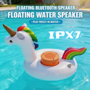 Swim Pool Speaker Ipx-7 Waterproof Floating Unicorn, Bluetooth-compatible Wireless, Portable, Ideal for Pool and Beach, Durable Design