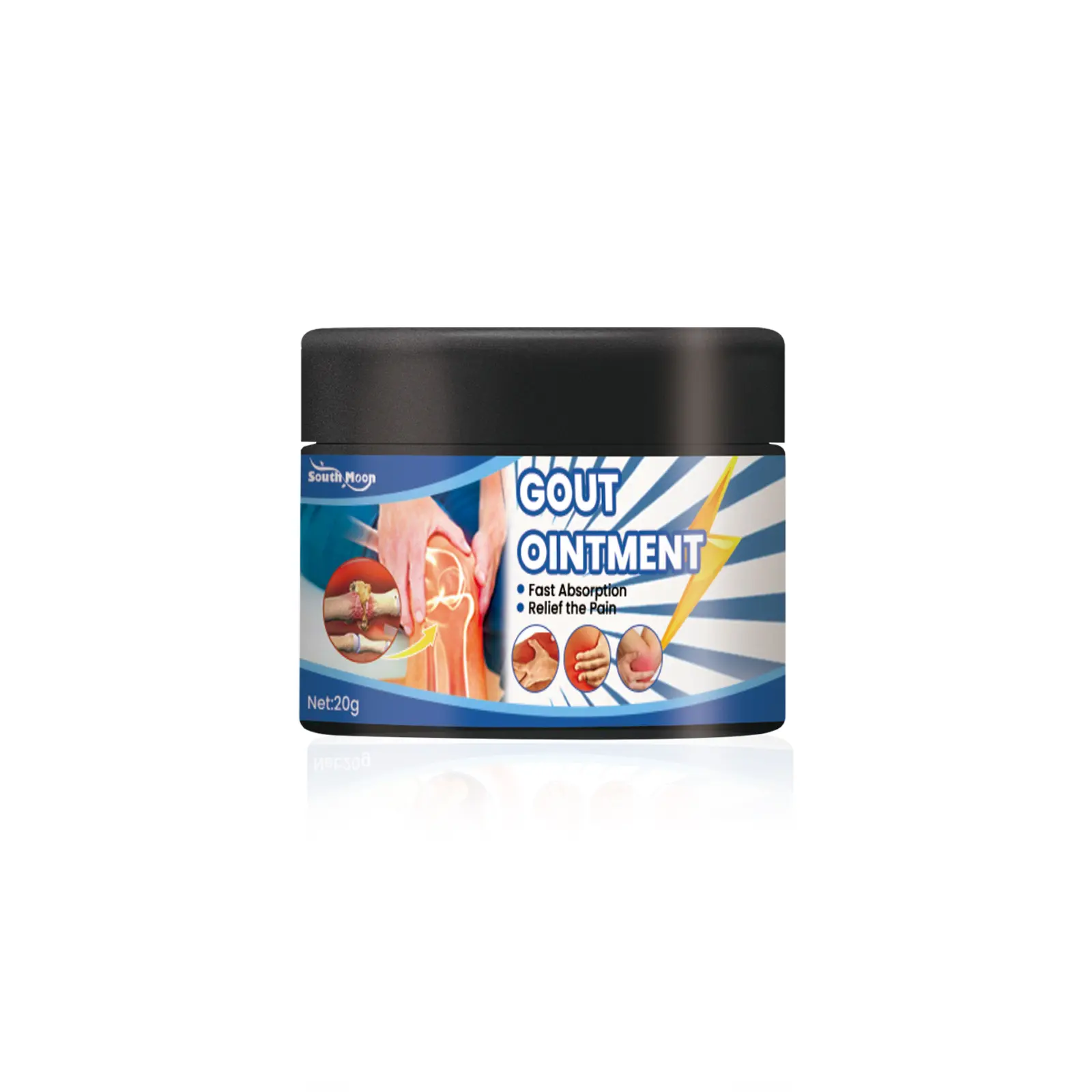 South Moon Gout Care Cream - 20g Body Cream for Pain Relief, Finger Joint & Knee Discomfort, Numbness, Tingling, and Swelling