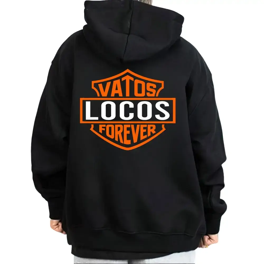 Vatos Locos Forever Graphic T Shirts, Chicano Streetwear Clothes, Casual, Outdoor Gift Unisex Oversized Sweatshirt