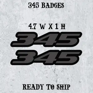 Custom Layered '345' Car Badge - Unique Multi-Dimensional Emblem - Personalized Auto Accessory - Distinctive Vehicle Decor