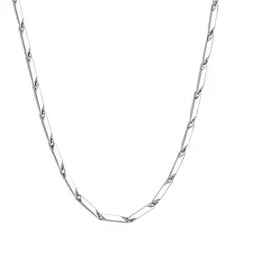 Titanium Steel Geometric Chain Necklace - Minimalist Style for Men and Women chain men