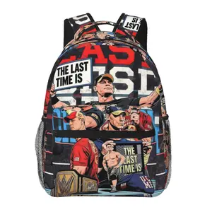 WWE backpack with large capacity; WWE laptop backpack for daily commuting, business, and hiking; cartoon casual WWE merchandise travel daypack and school bag for kids, women, men, and gift giving.