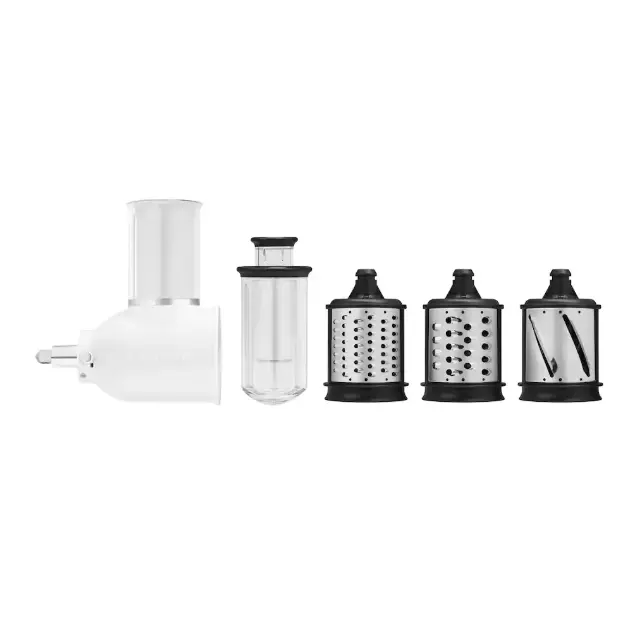 Fresh Prep Slicer/Shredder Attachment for KitchenAid Stand Mixer, Vegetable and Cheese Slicer Shredder, Food Preparation Attachment for Fast Meal Prep, Kitchen Mixer Accessory for Slicing, Shredding and Preparing Fresh Ingredients, White