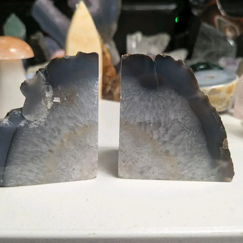 Agate Bookends