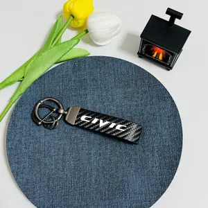 Car Keychain for Honda Civic, Fashion Accessories for Daily Use, Trendy All-match & Exquisite Keychain for Birthday Gift, Fashionable Alloy Keychain, Keychain Pendant