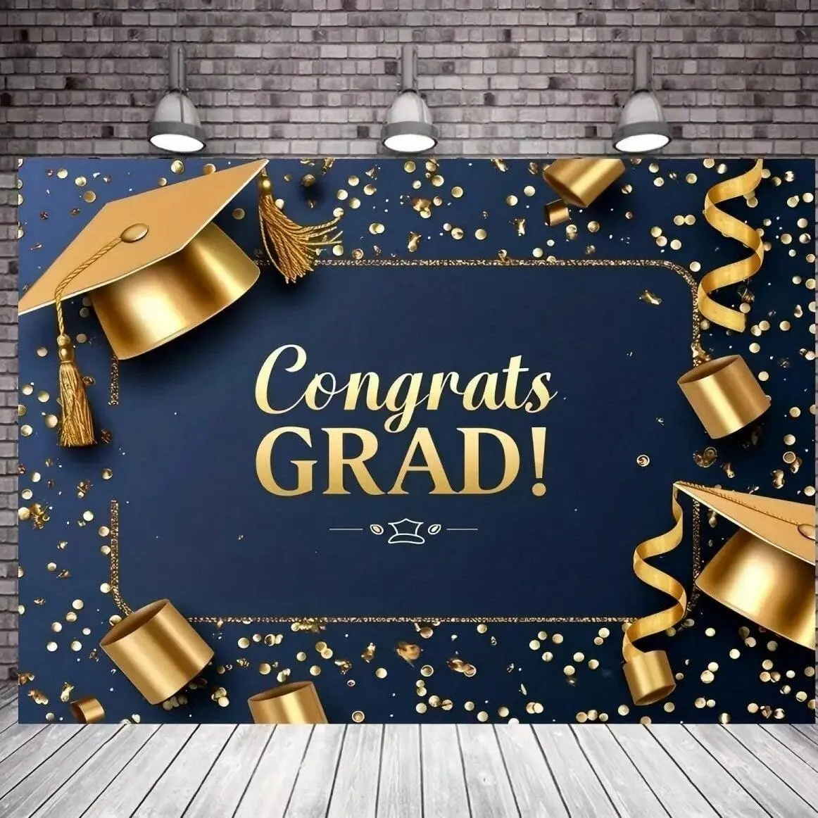Graduation Party Backdrop, 1 Count Graduation Party Banner, Photo Props Background Cloth, Indoor & Outdoor Background Decoration, Ornaments, Graduation Party Decorations, Party Decoration Supplies, Party Decorations Banners
