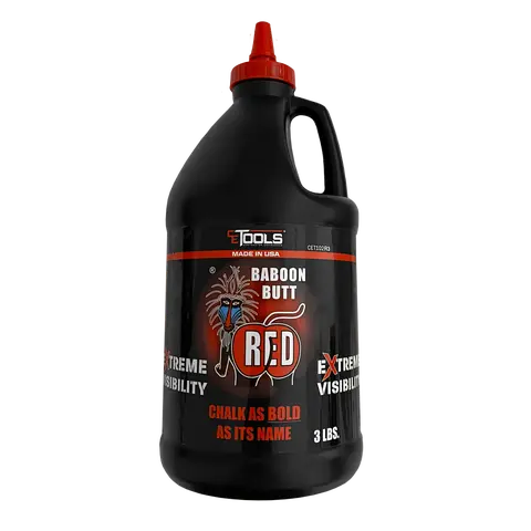 Baboon Butt Red Extreme Visibility Marking Chalk - 3lb