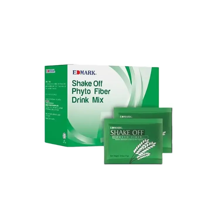 EDMARK Shake Off Phyto Fiber Drink – Natural Fiber Supplement, Pandan Flavor | 20g x 12 Sachets