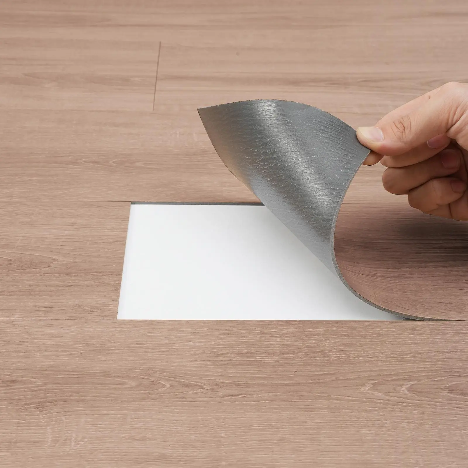 【summerfinds】VEVOR Self-Adhesive Vinyl Floor Tiles, 36x6 in  Design, 36 Tiles 2.5mm Thick Peel & Stick, Natural Wood Grain DIY Flooring for Kitchen, Bathrooms, Easy Home Decor, Tile-Like Vinyl Flooring, No-Glue Vinyl Flooring