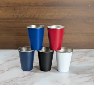 Stainless Steel Party Cup – 12oz Reusable Red Cup Style Tumbler