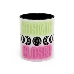 Colorful Cosmic Closer Mug, Astrological Gift, Celestial Coffee Cup, Witchy Mug, Eco-Friendly Ceramic, Spiritual Tea Mug