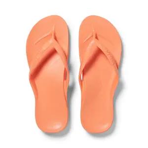 Arch Support Flip Flops - Comfortable & Supportive Sandals for Women & Men - Peach - Archies Footwear