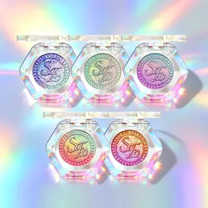 SheenEffect Tri-Color Gradient Eyeshadow & Highlighter - Glossy Eyeshadow, Long-Wearing, Highly Pigmented, Talc-Free, Iridescent Shimmer, Holographic, Color-Shifting, Metallic, Valentine's Day Gift