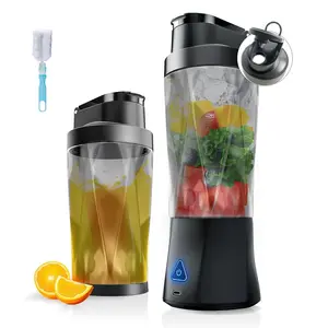 Portable Juicer Cup, Wireless Electric Blender, 700ML USB-C Rechargeable Personal Mixer for Smoothies & Ice Blends